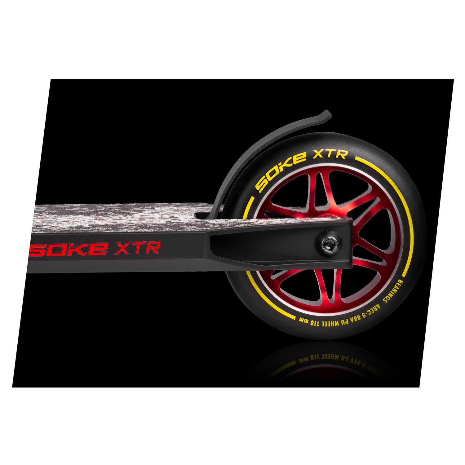 Paspirtukas SOKE XTR (1500) Black/Gold 110mm-2