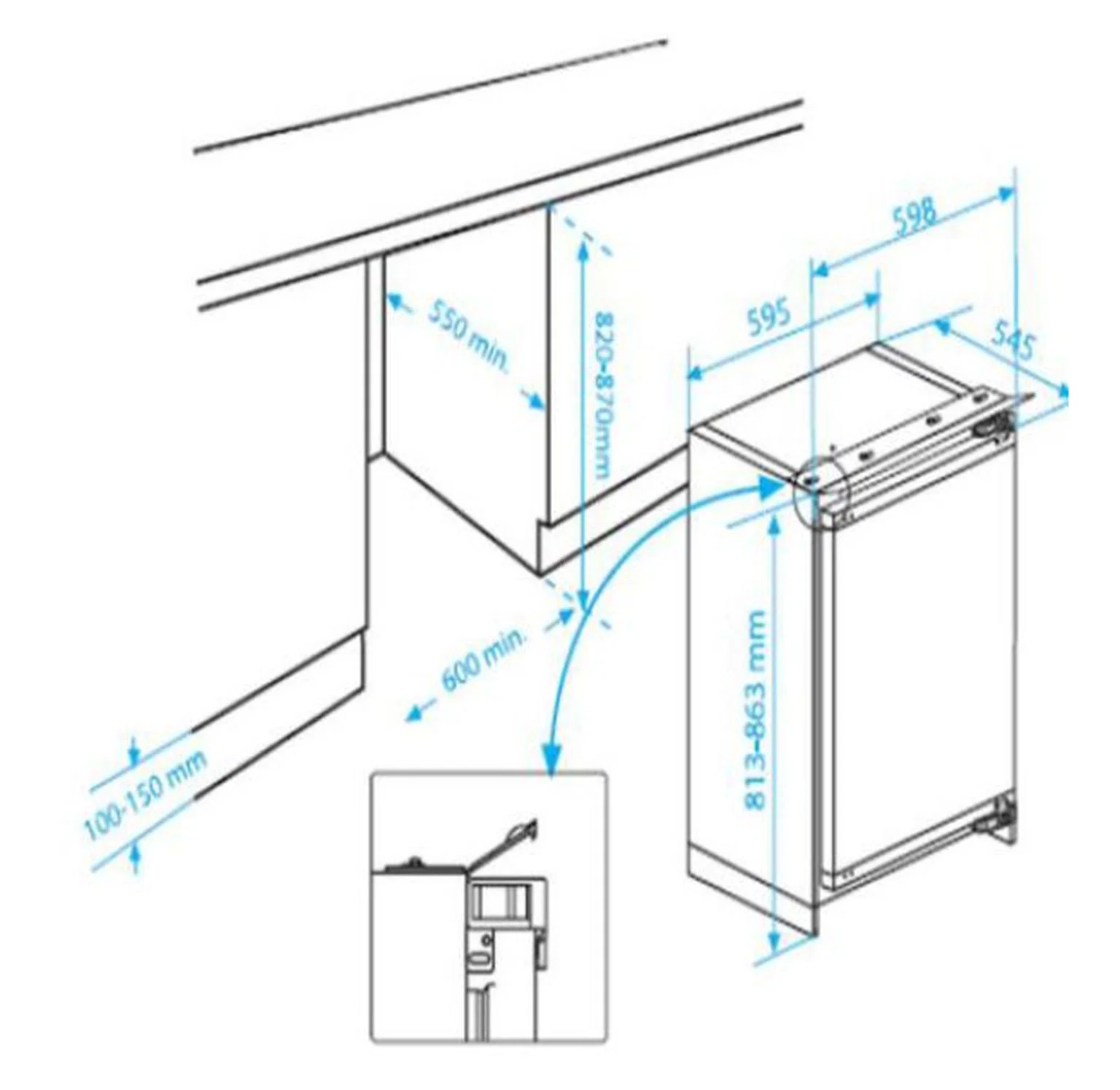 Įmontuojamas šaldytuvas BEKO BU1154HCN - 6