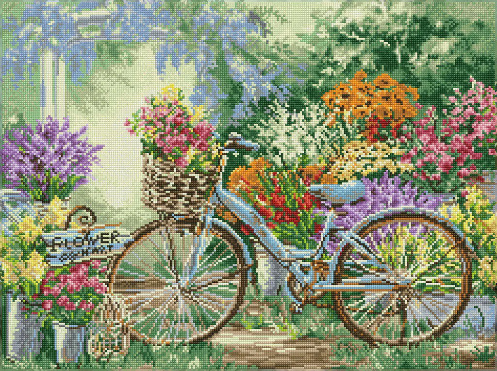 Deimantinė mozaika THE FLOWER MART 50x67 cm