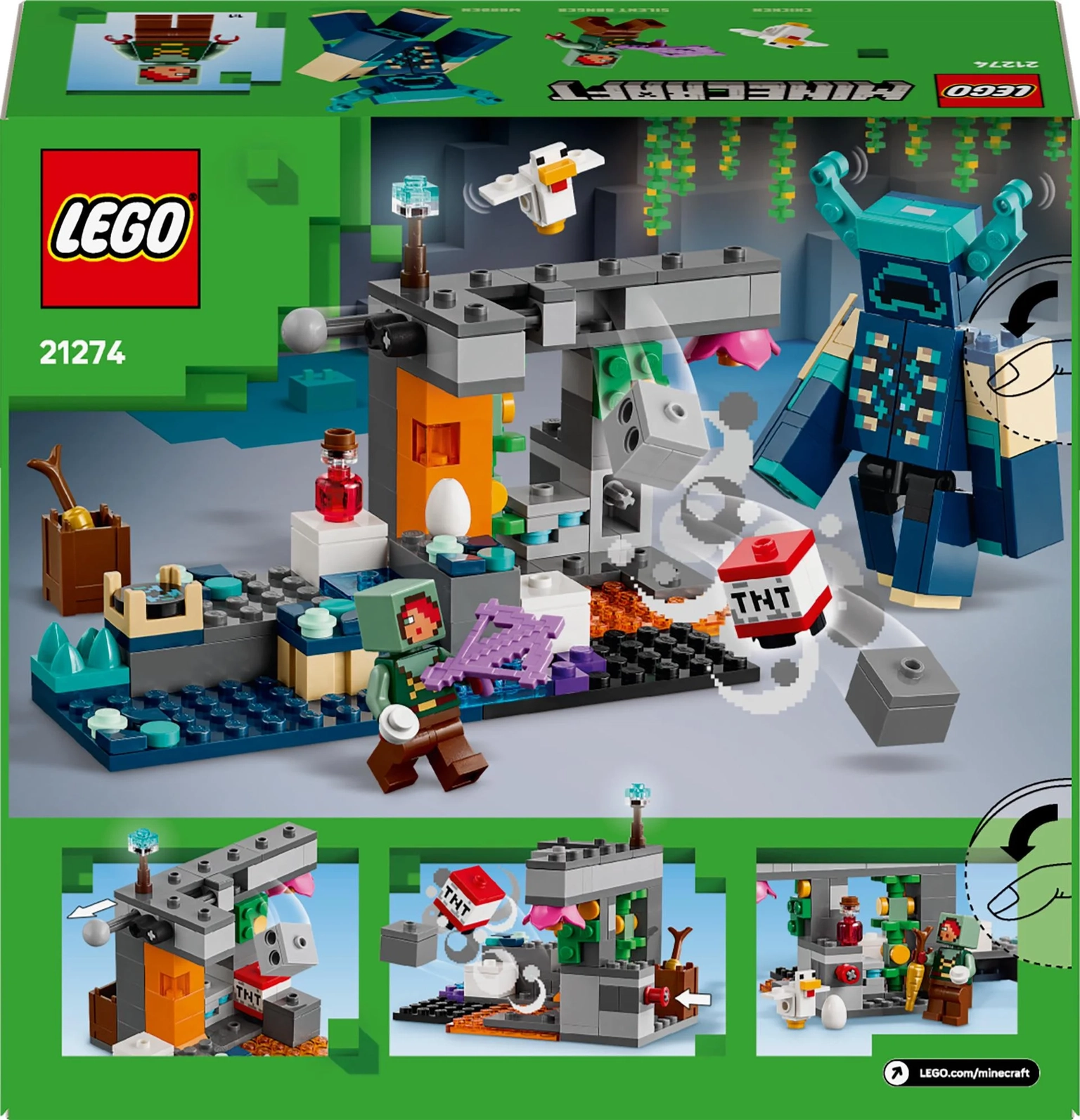 Konstruktorius LEGO Minecraft The Warden Encounter - 2