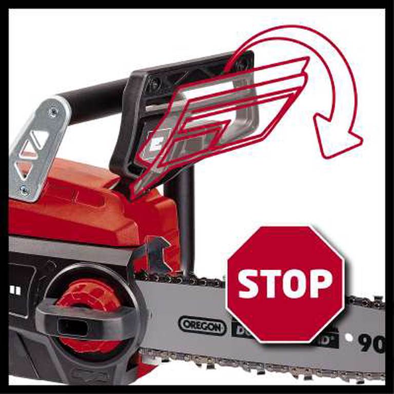 Akumuliatorinis grandininis pjūklas EINHELL GE-LC 18/25-1 LI, 18 V, 3,0 Ah, 25 cm, 4,5 m/s - 6