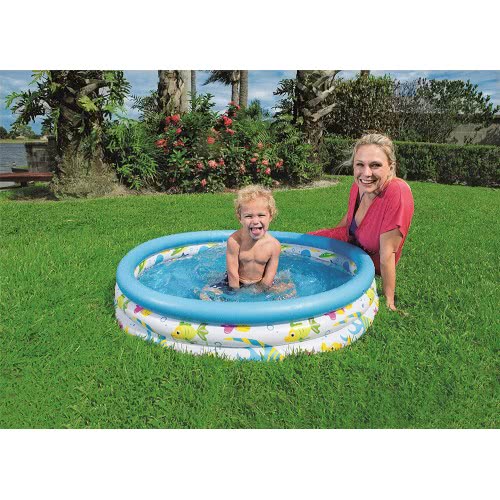 Pripučiamas baseinas BESTWAY Coral Kids Pool, Φ122 x 25 cm-1