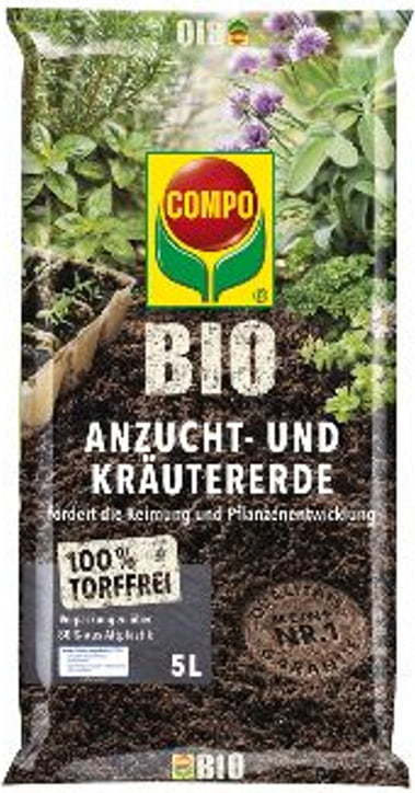 Substratas prieskoniniams augalams ir daiginimui COMPO BIO, 5 L-0