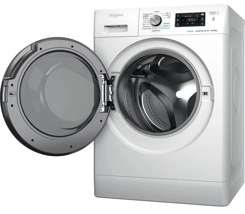 Skalbimo mašina - džiovyklė WHIRLPOOL FWDB 864349 BV EE-1