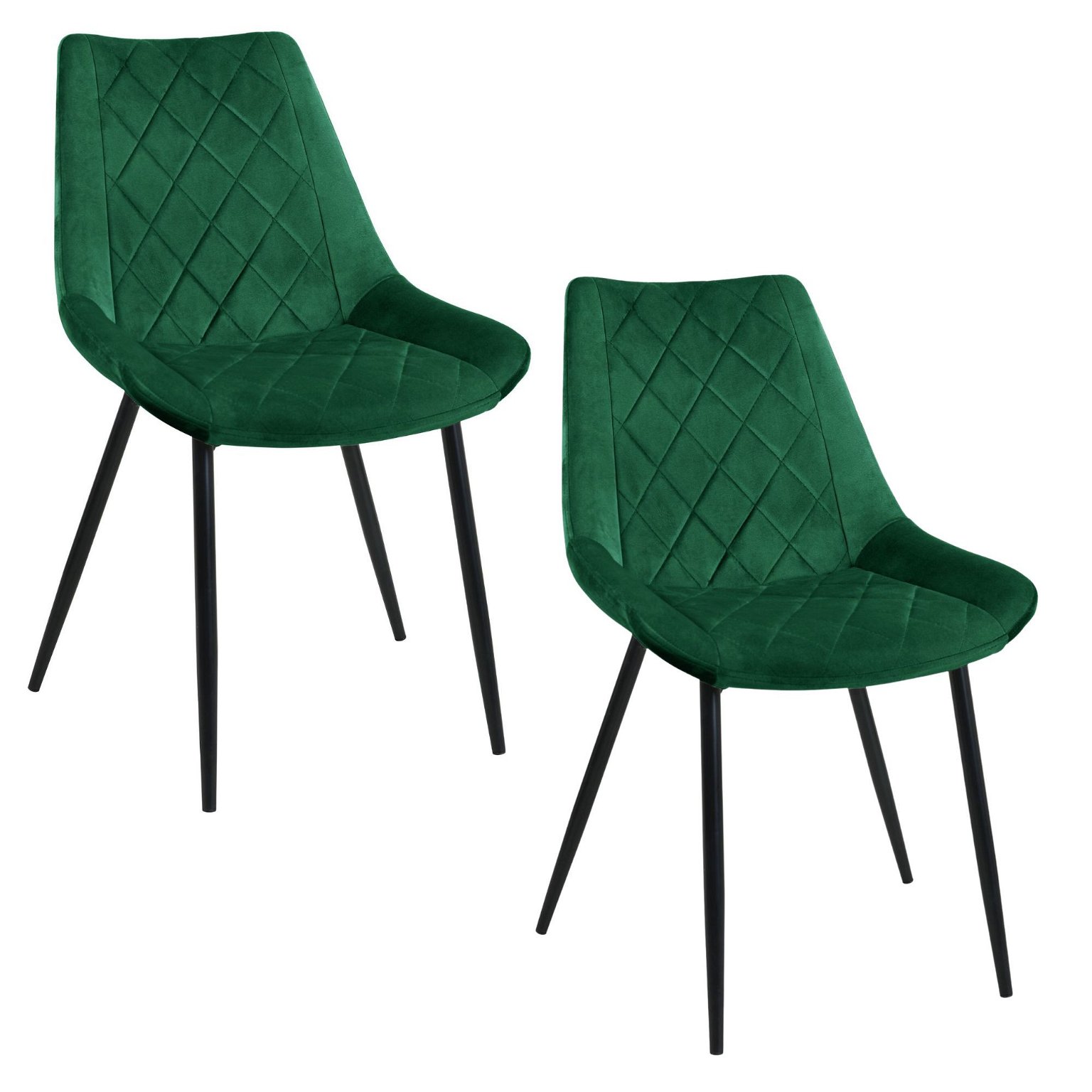 2-ių kėdžių komplektas SJ.0488, žalia - 1