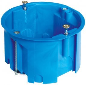 Sujungiama instaliacinė dėžutė į gipso kartoną 68x38,5mm, 960 °C, IP20, mėlynos sp.-0