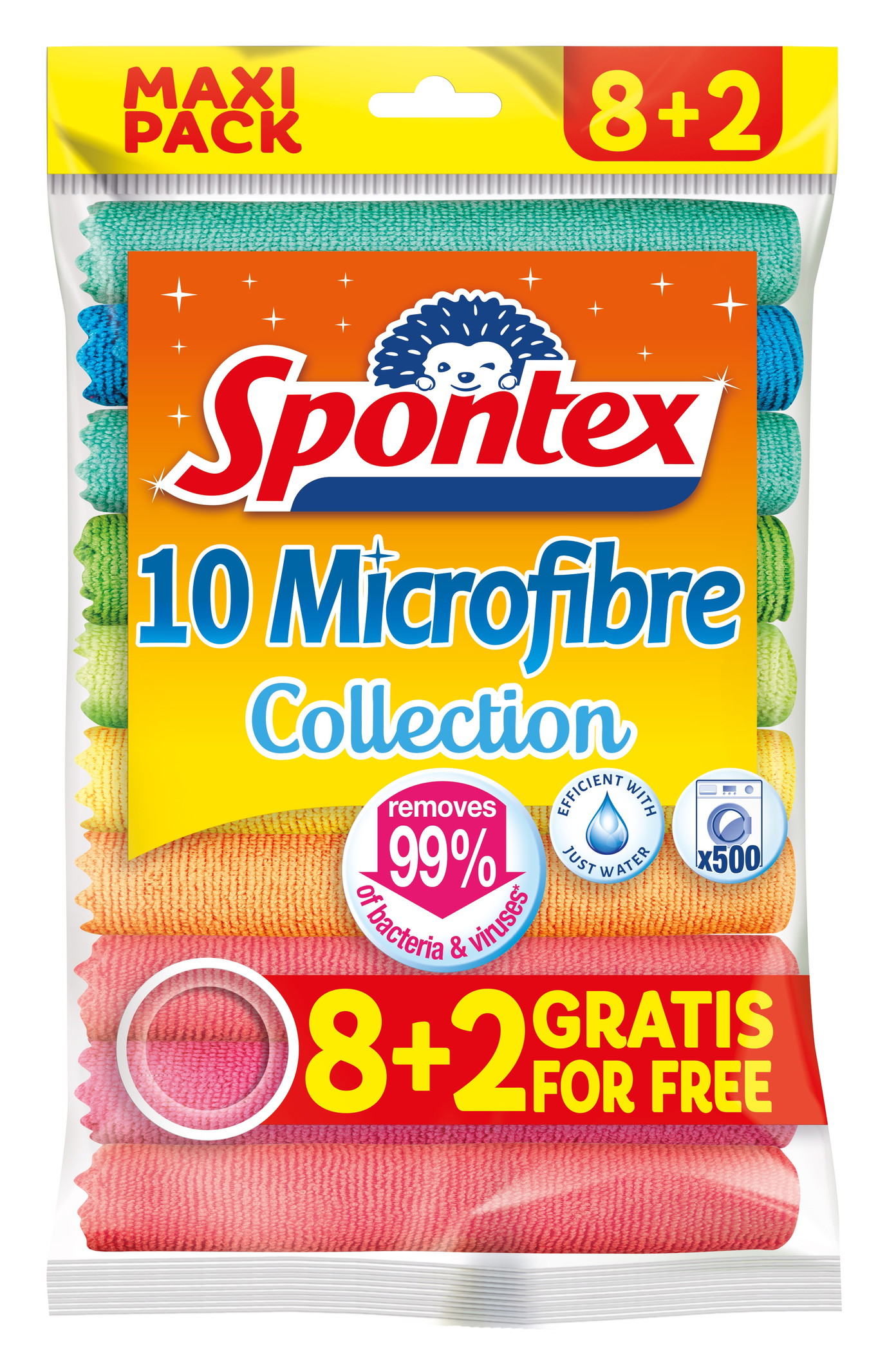 Mikropluošto šluostės SPONTEX, 8+2 vnt.-0
