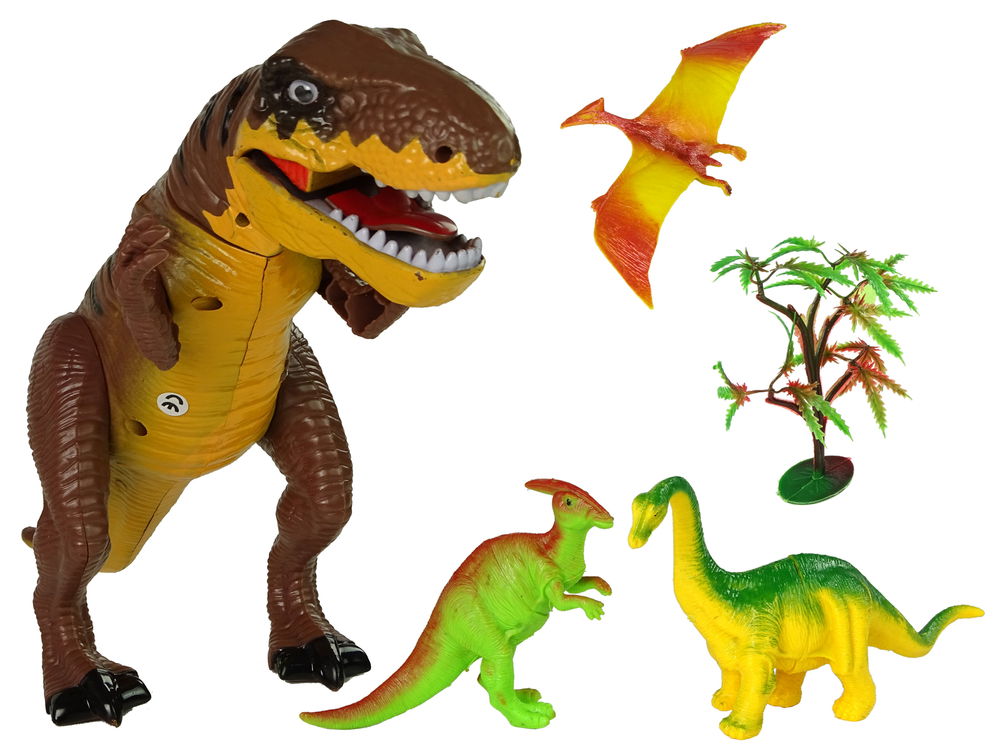 Dinozaurų rinkinys su garso ir šviesos efektais - 7
