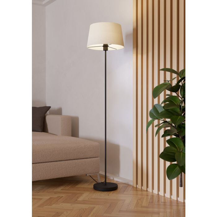 Toršeras EGLO FEBRES, 1xE27, 60W, juodos/baltos sp., Ø35cm, h153cm-1