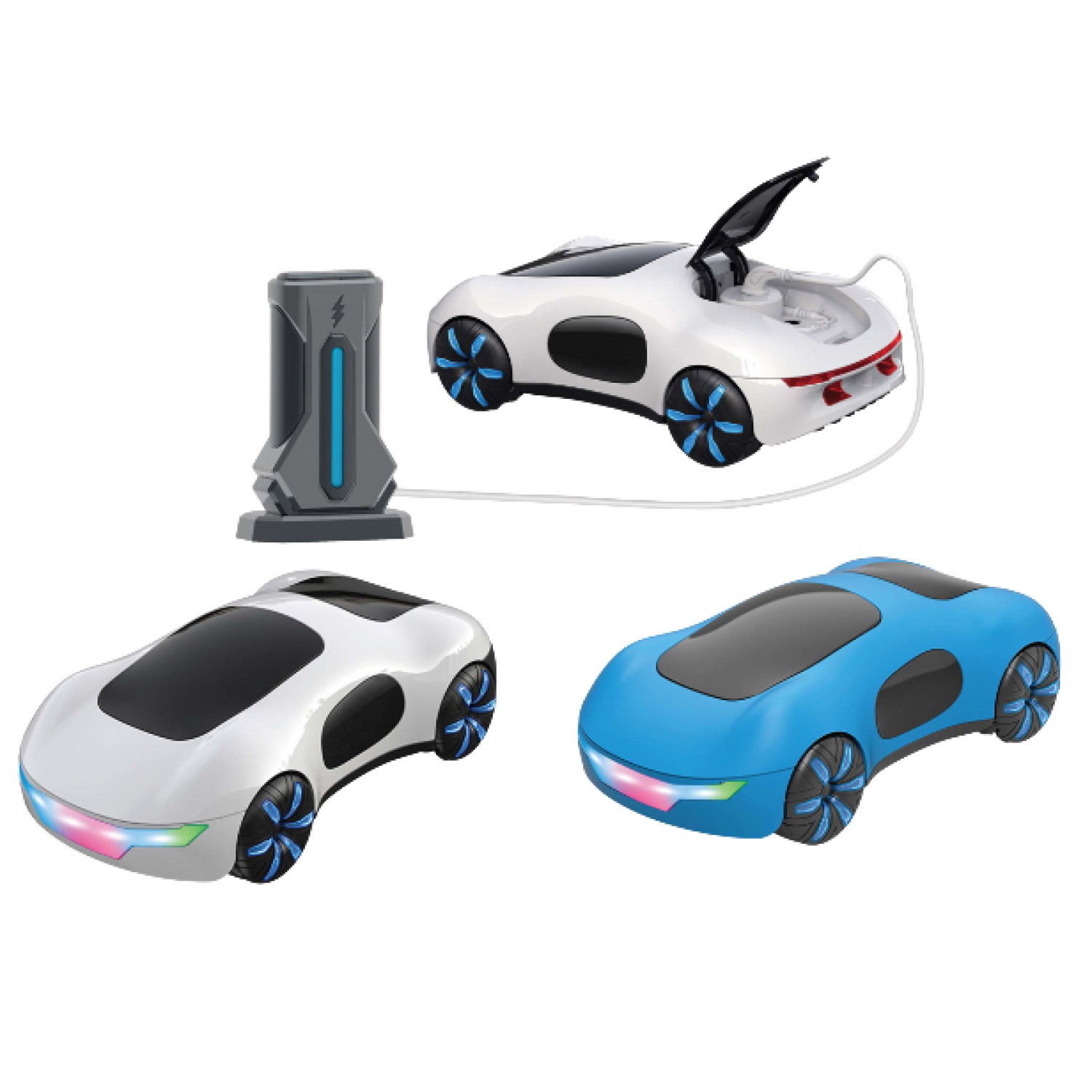 Radijo bangomis valdomas automobilis su garsais ir šviesomis-0