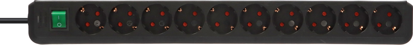 Ilgiklis BRENNENSTUHL Eco-Line, 10 lizdų, 3 m, 3G1,5+J, juodas - 3