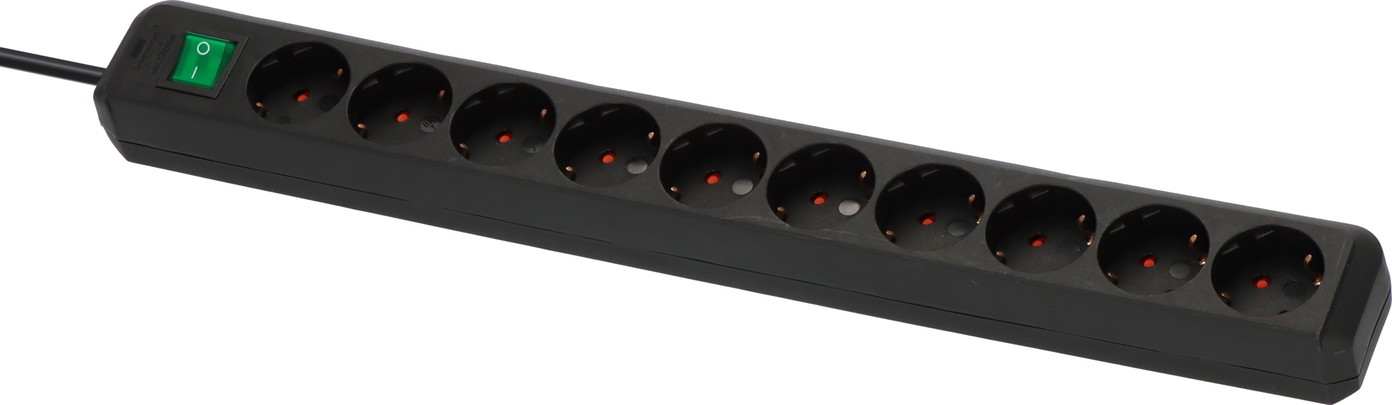 Ilgiklis BRENNENSTUHL Eco-Line, 10 lizdų, 3 m, 3G1,5+J, juodas-1