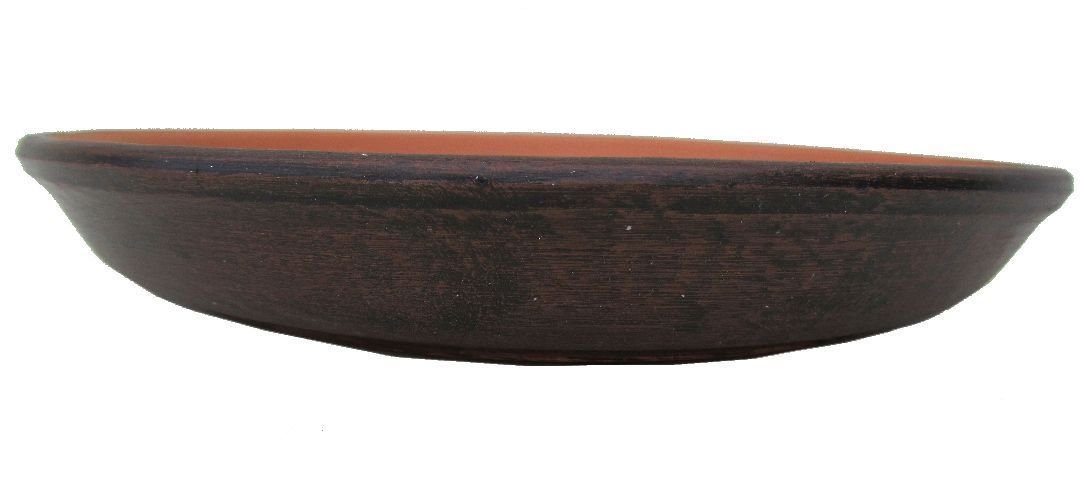 Keraminė lėkštelė, rudos sp., 26 x 3,3 cm