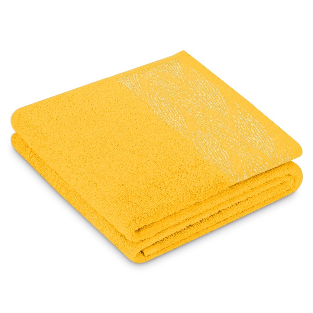 Vonios rankšluostis AmeliaHome ALLIUM Yellow , 70x130  cm - 1