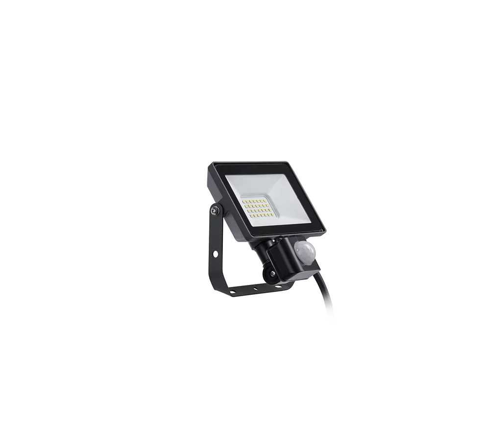 LED prožektorius PHILIPS, IP65, 20W, 4000K, 1900lm, su judesio davikliu, juodos sp., 14x5,4x15,3 cm-0