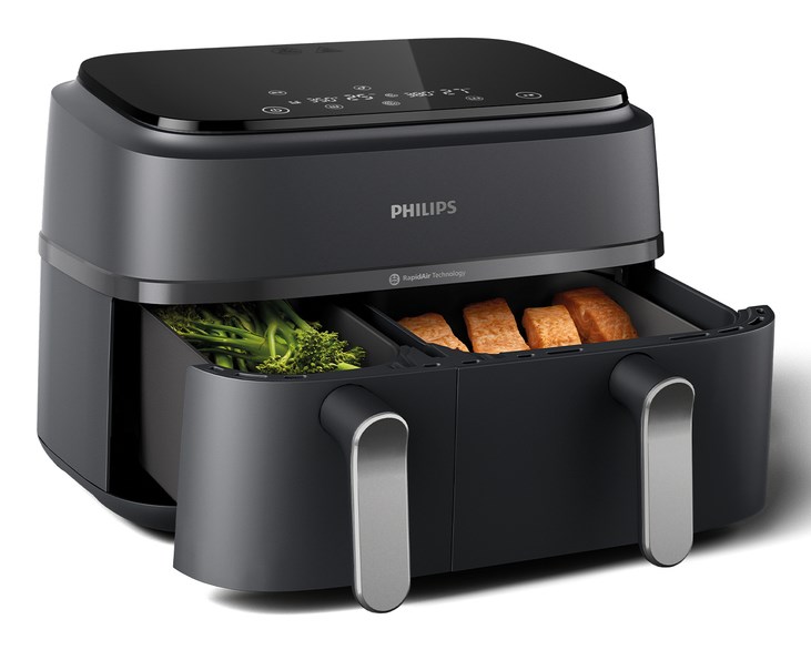 Karšto oro gruzdintuvė Philips 3000 serija NA 352/00, juoda, 2750 W, 9 l - 5