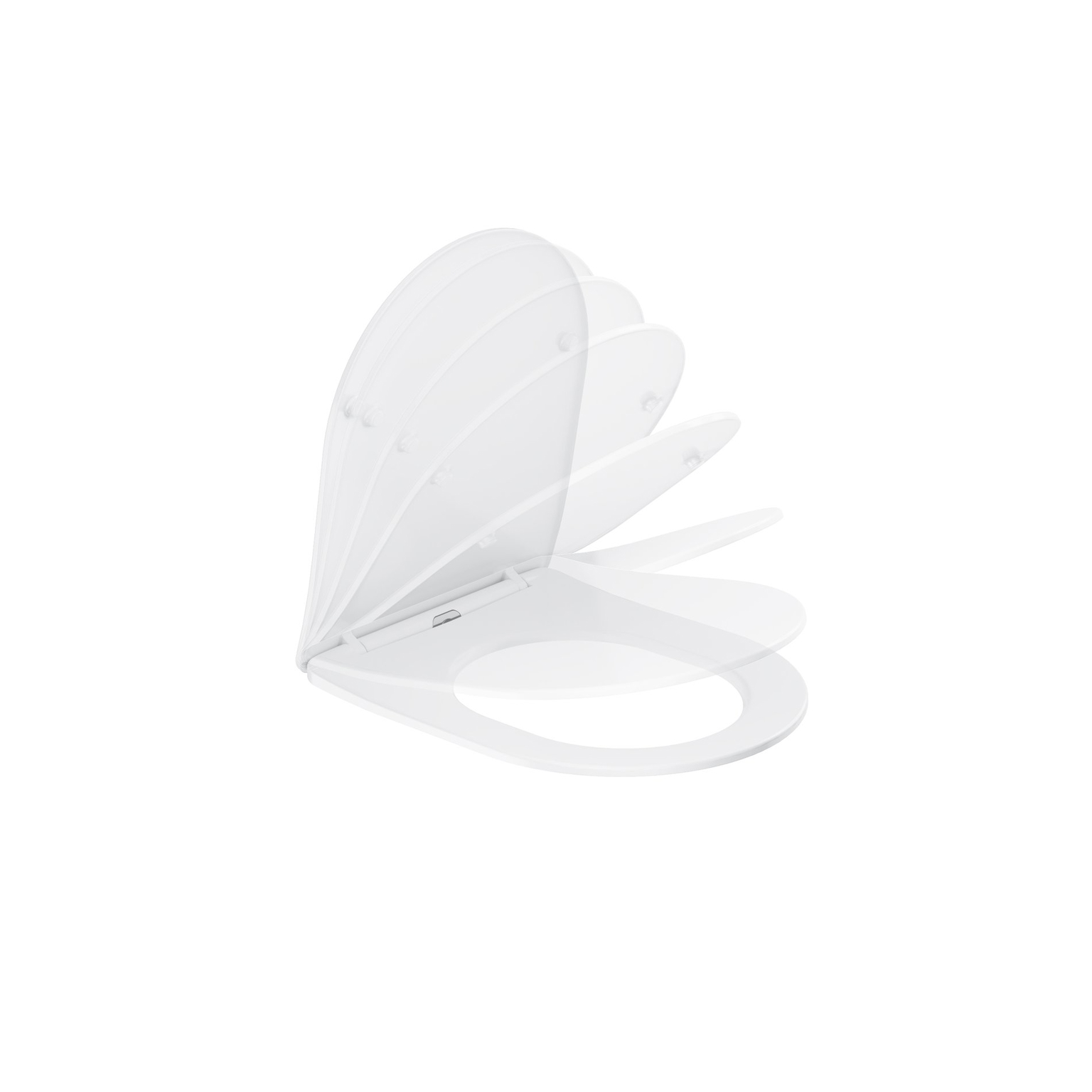 Unitazo komplektas Elegant RimOff Kombi set, baltas - 5