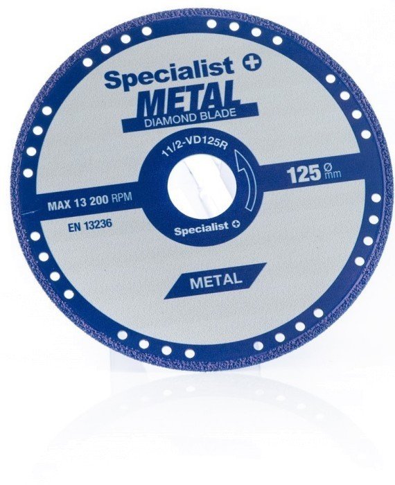 Deimantinis metalo pjovimo diskas SPECIALIST+ Metal, 125 x 1,0 x 22 mm - 2