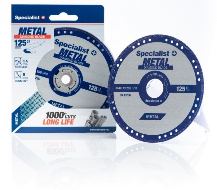 Deimantinis metalo pjovimo diskas SPECIALIST+ Metal, 125 x 1,0 x 22 mm