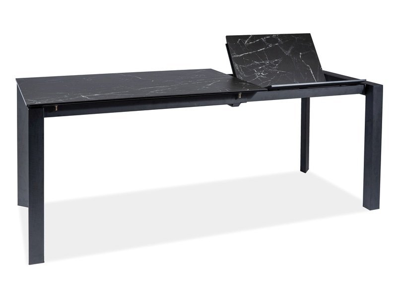 Valgomojo stalas METROPOL CERAMIC, 120 x 80 cm, juodas