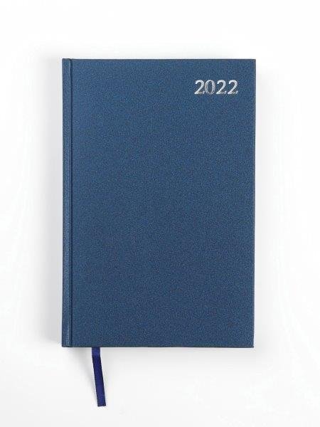 Darbo knyga - kalendorius STANDARD 2022, A5, mėlynos sp.