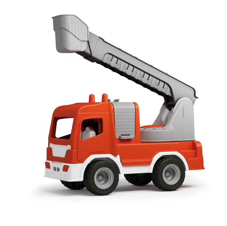 Žaislinis ugniagesių sunkvežimis, raudonos sp., 44 x 20 x 31 cm - 3