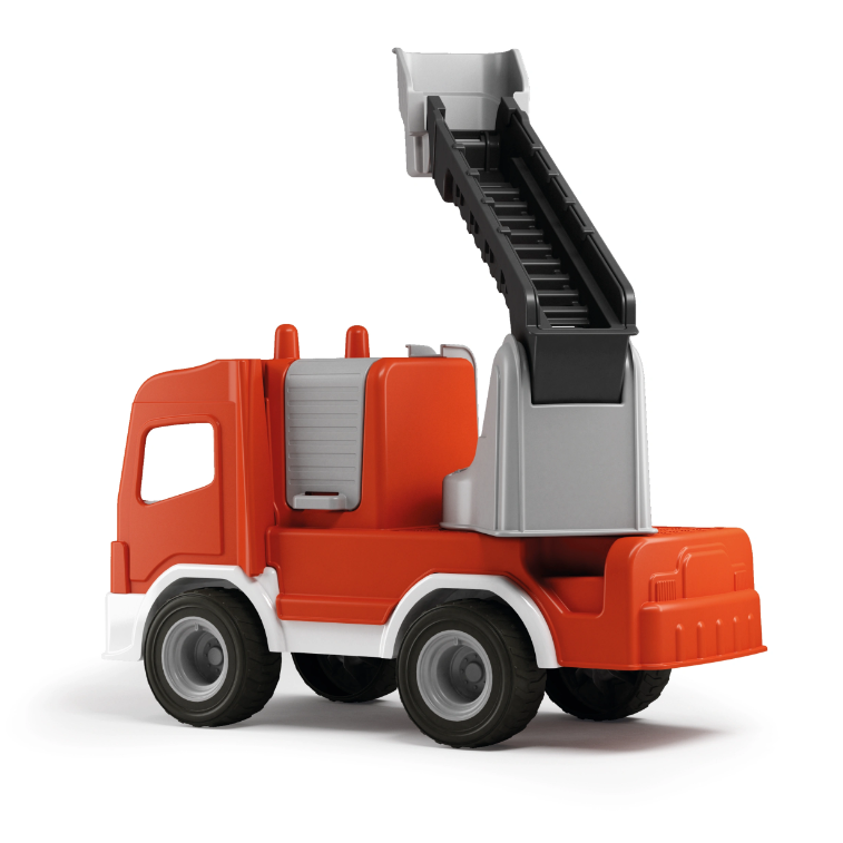 Žaislinis ugniagesių sunkvežimis, raudonos sp., 44 x 20 x 31 cm - 2