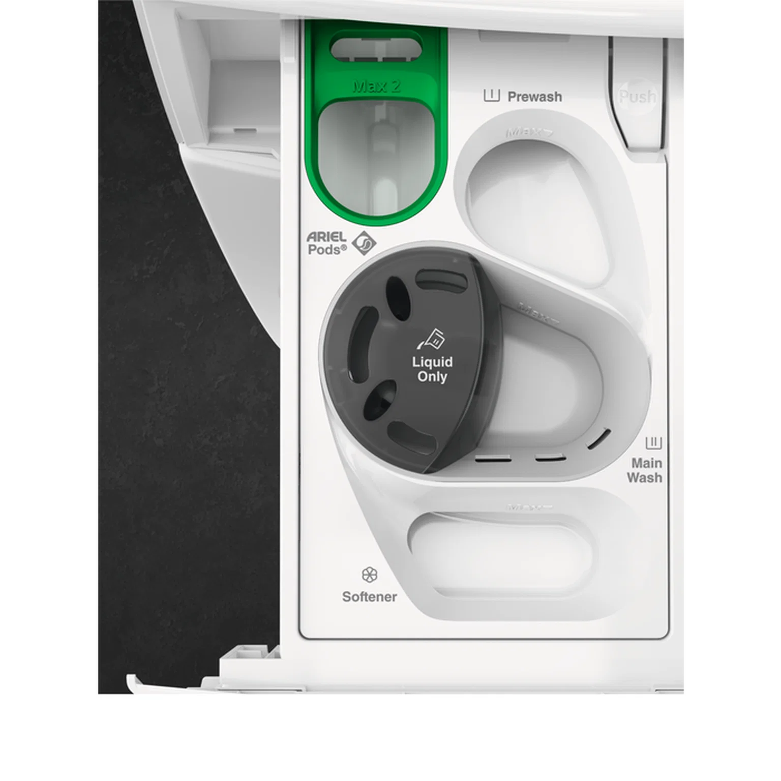 Skalbyklė-džiovyklė AEG LWR73166OE, juoda 10/6kg-1