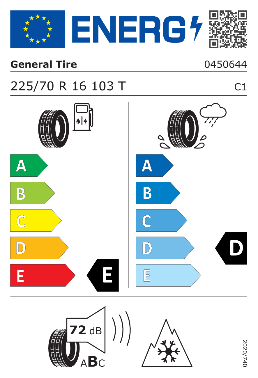 General Tire Grabber AT3 225/70 R16 103 T - 2