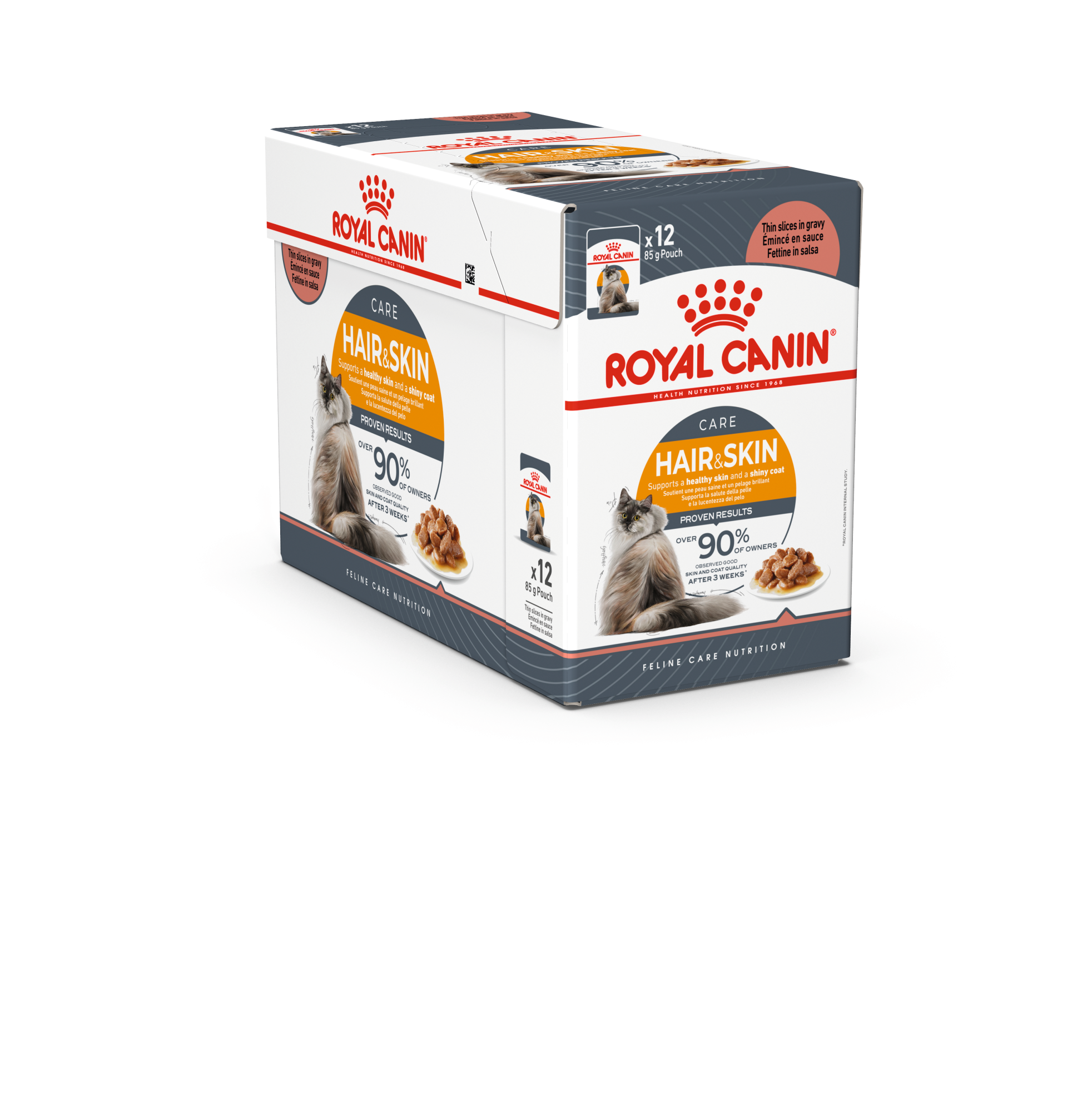 Šlapias kačių ėdalas ROYAL CANIN INTENSE BEATY IN GRAVY, 12 x 85 g