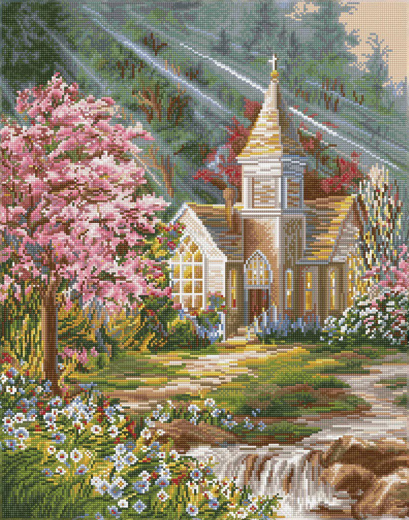 Deimantinė mozaika BE STILL SPRING 37x87 cm