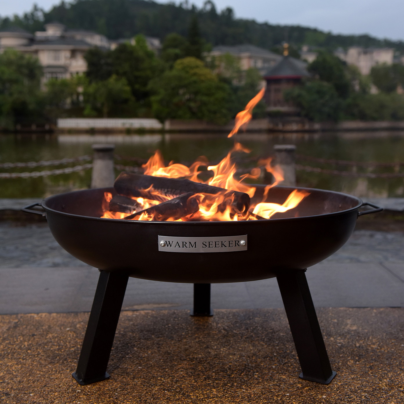 Židinys WARM SEEKER D55xH35cm, juodas-0