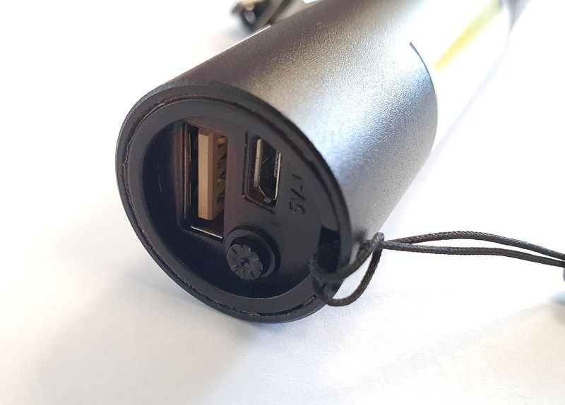 LED žibintuvėlis ENTAC, IP44, 3W+ 2W, 350 lm, pakraunamas nuo 220V, 1250 mAh (įmont) akumuliatoriaus - 3