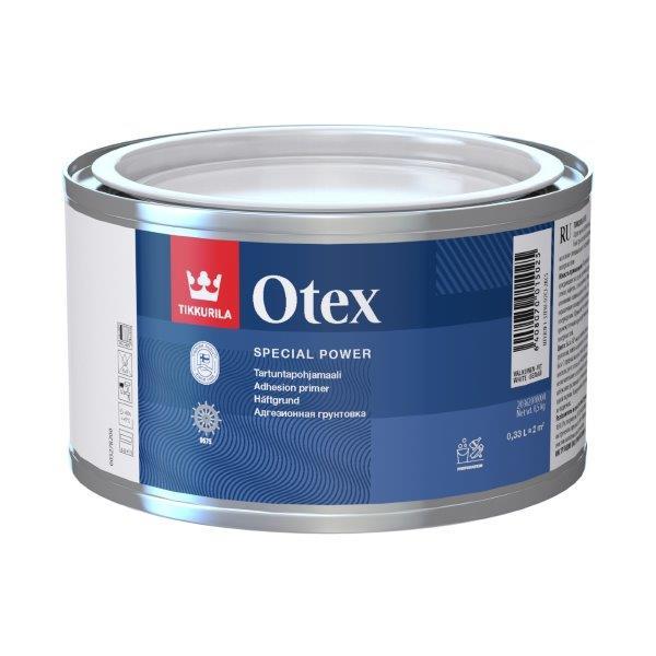 Greitai džiūstantis adhezinis gruntas TIKKURILA OTEX, visiškai matinis, baltos sp., AP bazė, 330 ml-0