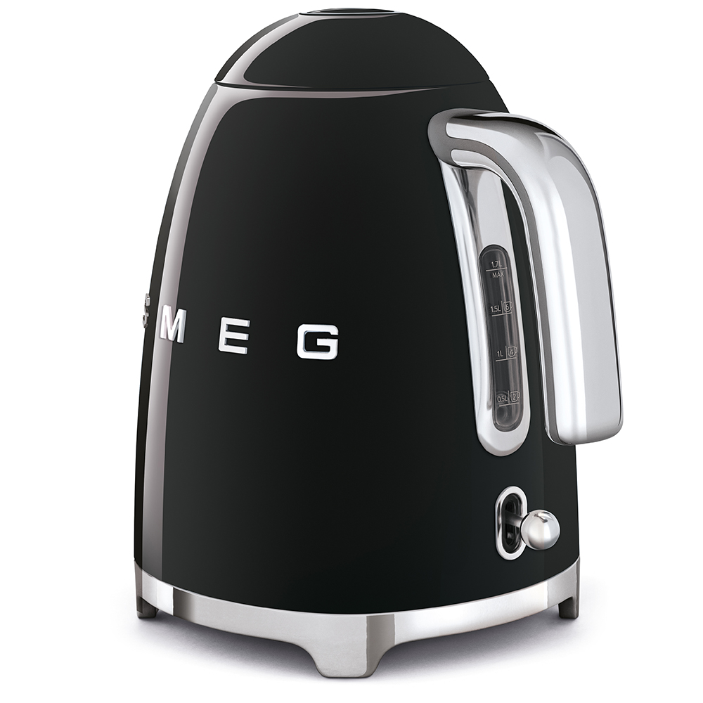 Elektrinis, nerūdijančio plieno virdulys SMEG KLF03BLEU, 1,7 l, juoda sp. - 3