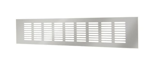 Aliumininės ventiliacijos grotelės RA850S, 80 x 500 mm, sidabro sp.