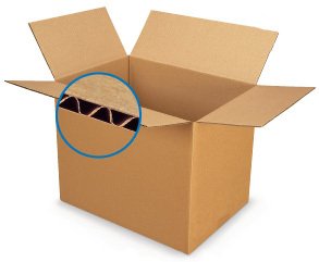 Kartoninė dėžė 25 x 20 x h15 cm, išmatavimai vidiniai, kartonas 4 mm, atlaiko iki 25 kg