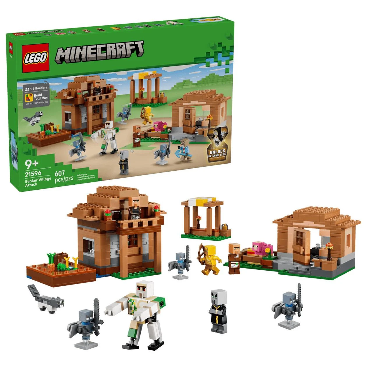 Konstruktorius LEGO Evoker Village Attack 21596 - 1