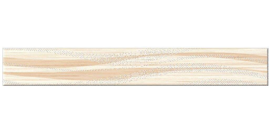 Plytelių apvadas TANAKA CREAM BORDER GEO, 5 x 40 cm