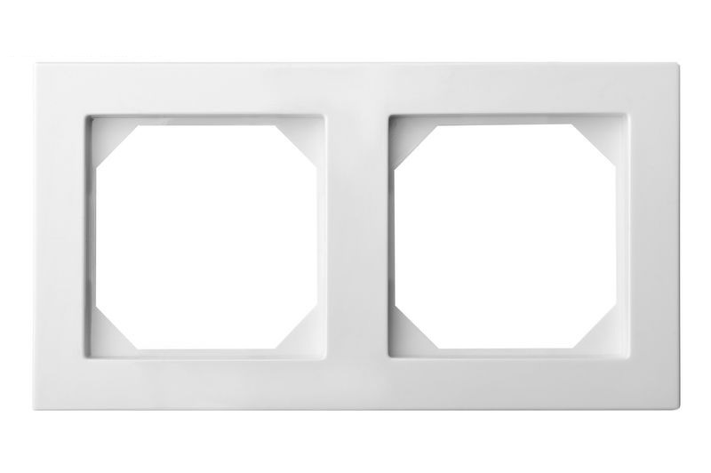 Dvivietis rėmelis EPSILON SLIM LINE, baltos sp.-0