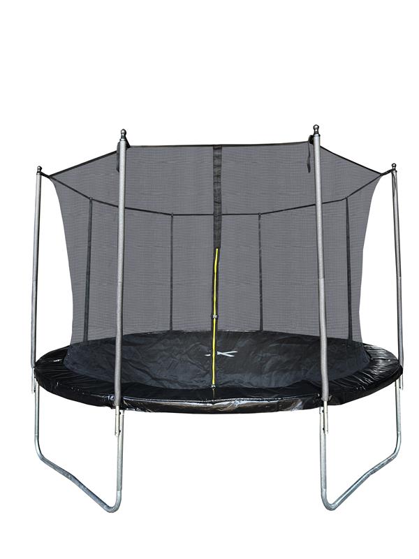 Batutas su apsauginiu tinklu ir kopėtėlėmis, juodos sp., 360 cm-0