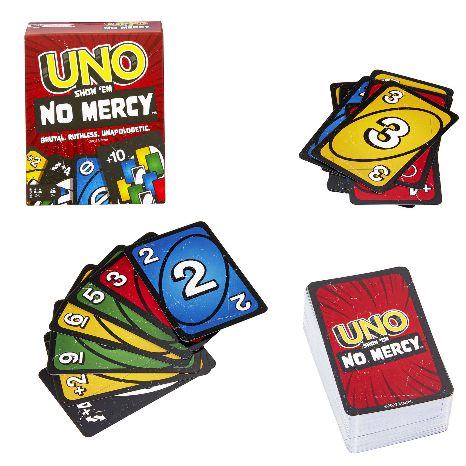 UNO „No Mercy“ kortos-0