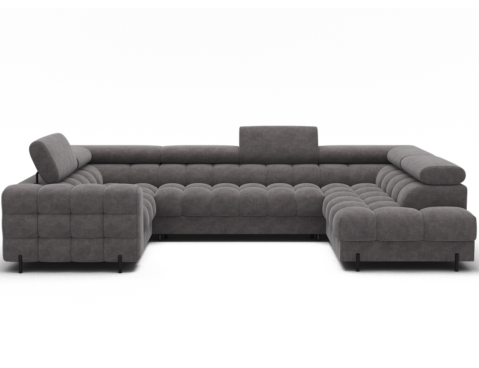 Kampinė sofa Fectory, pilka sp., 205 x 346 cm x 93 cm-0