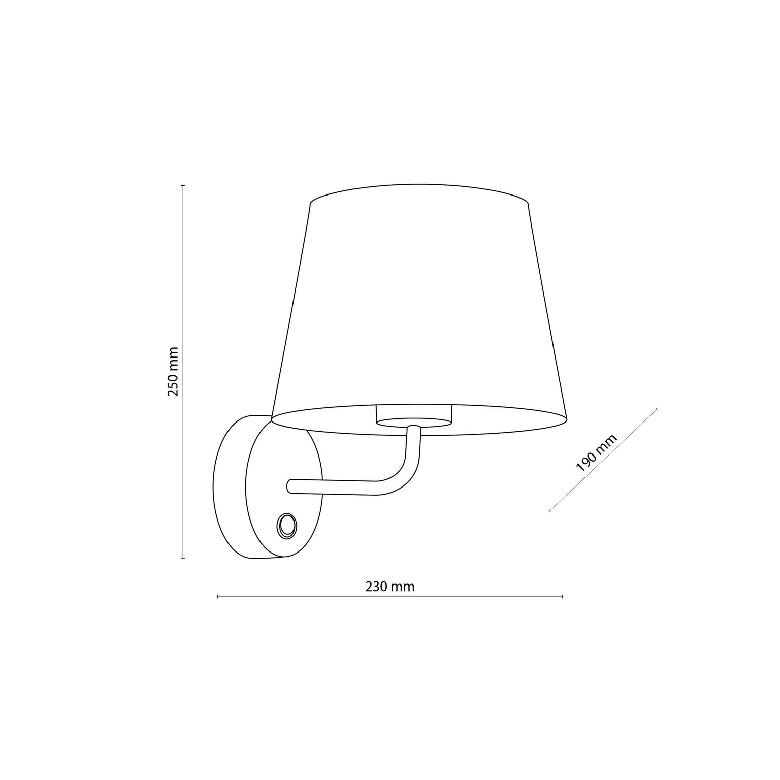 Sieninis šviestuvas TK LIGHTING MAJA WHITE, 1 x E27, max 15W-2