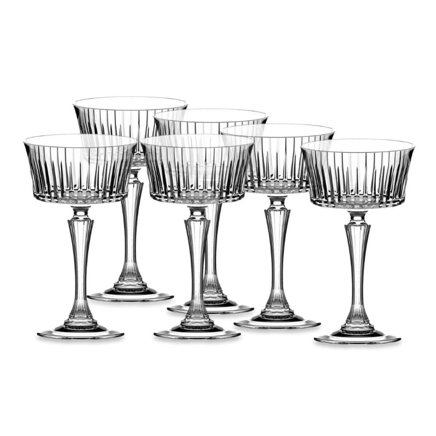 Krištolinės šampano taurės RCR Timeless, 260 ml, 6 vnt-0