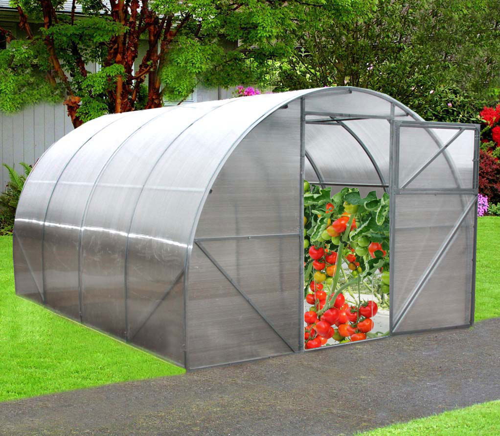 Arkinis šiltnamis PREMIUM PLIUS, 3 x 6 m, 6 mm polikarbonato danga-0