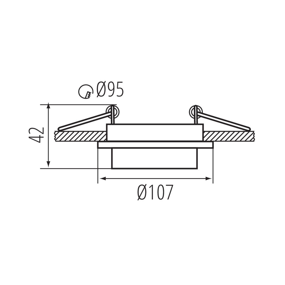 Įleidžiamasis šviestuvas KANLUX AGEO, 1 x GX5,3/GU10, max 10 W, baltos sp., Ø10,7 cm-1