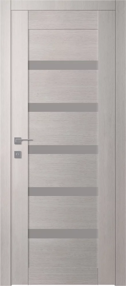 Durų varčia LEORA skandinaviško uosio sp., su matiniu stiklu, 700 x 2000 mm, universali-0