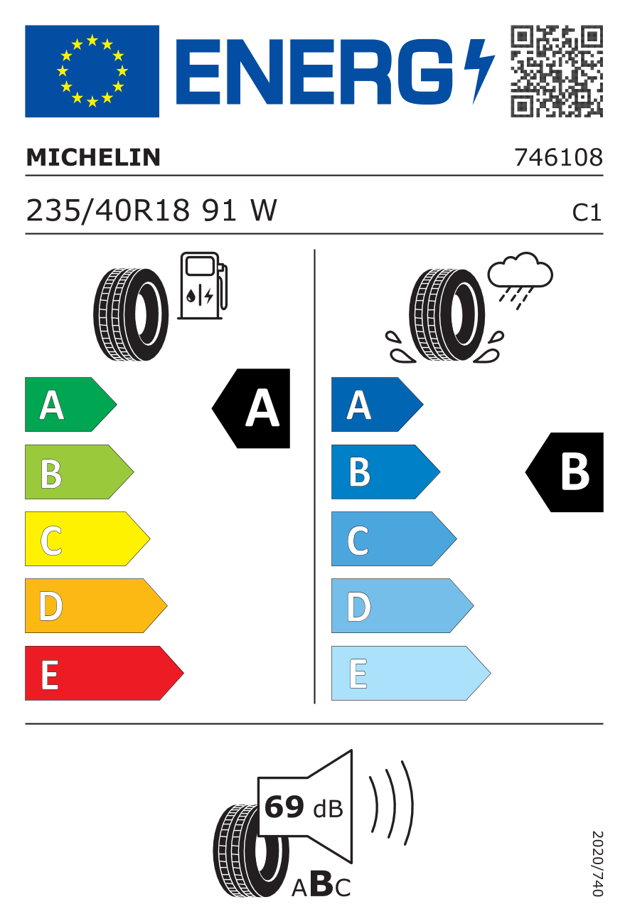 Michelin E Primacy 235/40 R18 91 W - 2