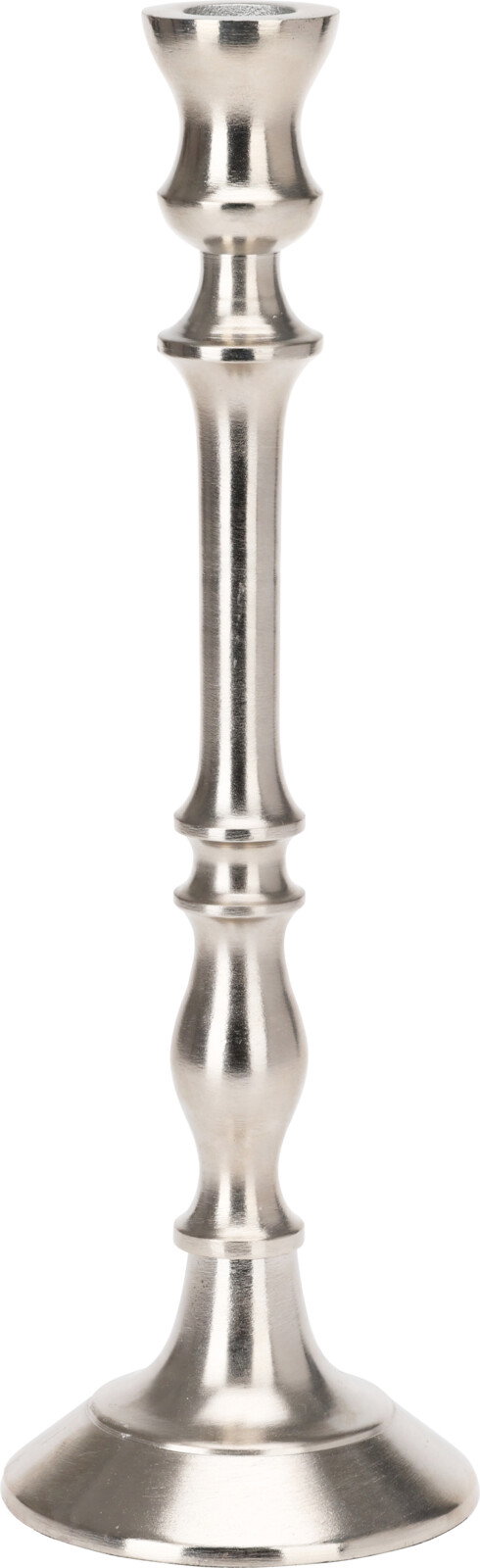 Metalinė žvakidė, sidabrinės sp., 31 cm-0